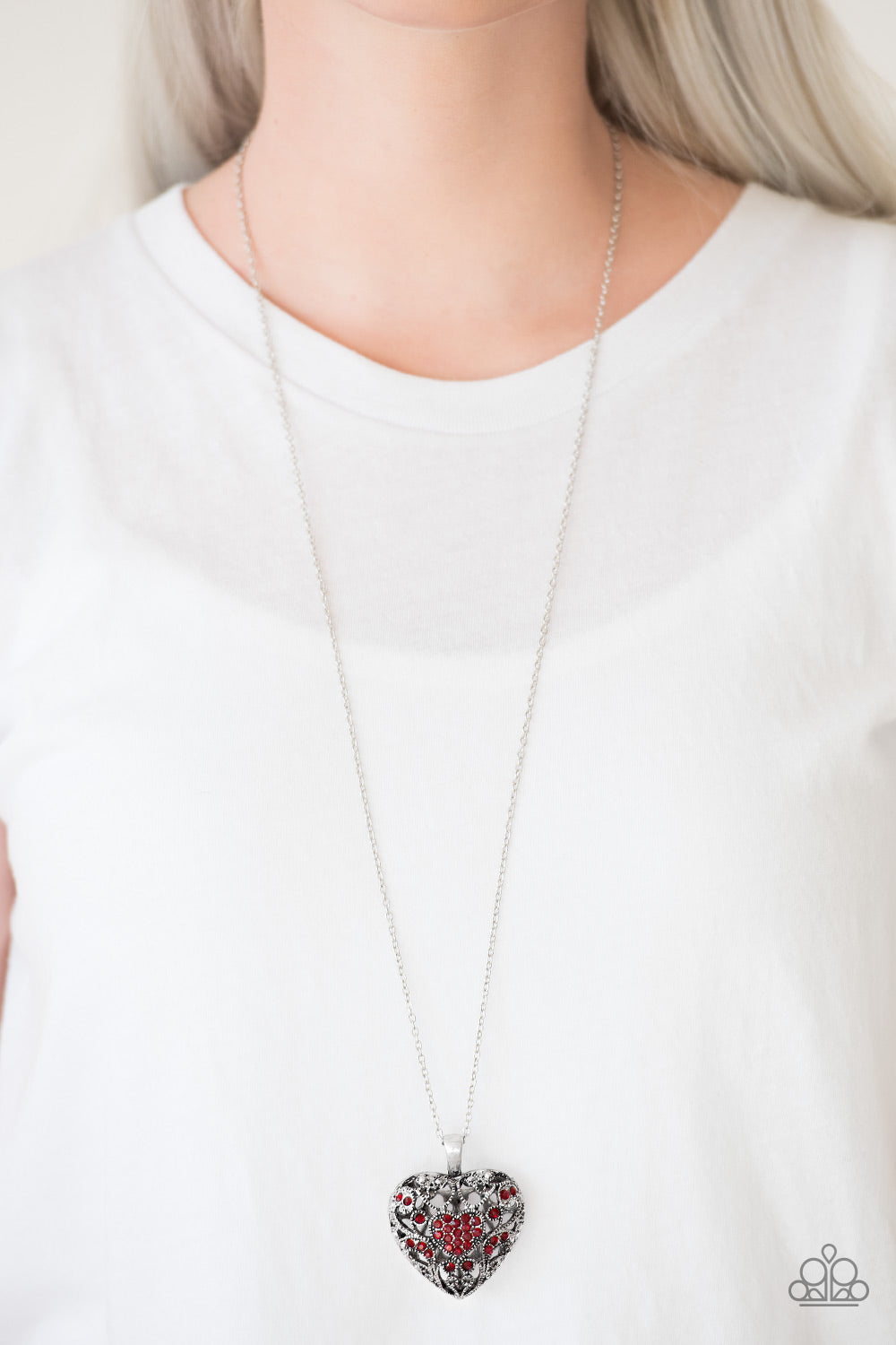 Paparazzi ♥ Heartless Heiress - Red ♥  Necklace