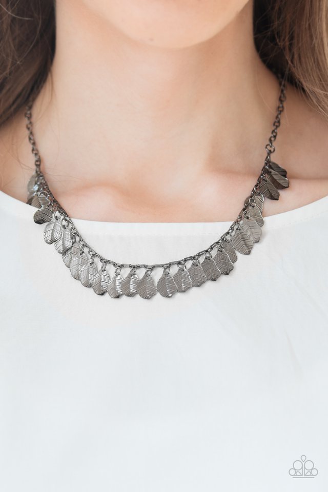 Paparazzi ♥ Sail Across The Sky - Black ♥ Necklace