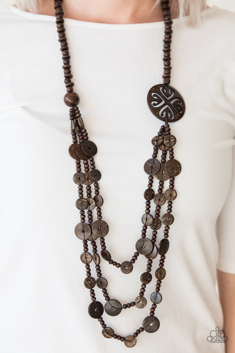 Paparazzi ♥ Jungle Jive - Brown ♥  Necklace