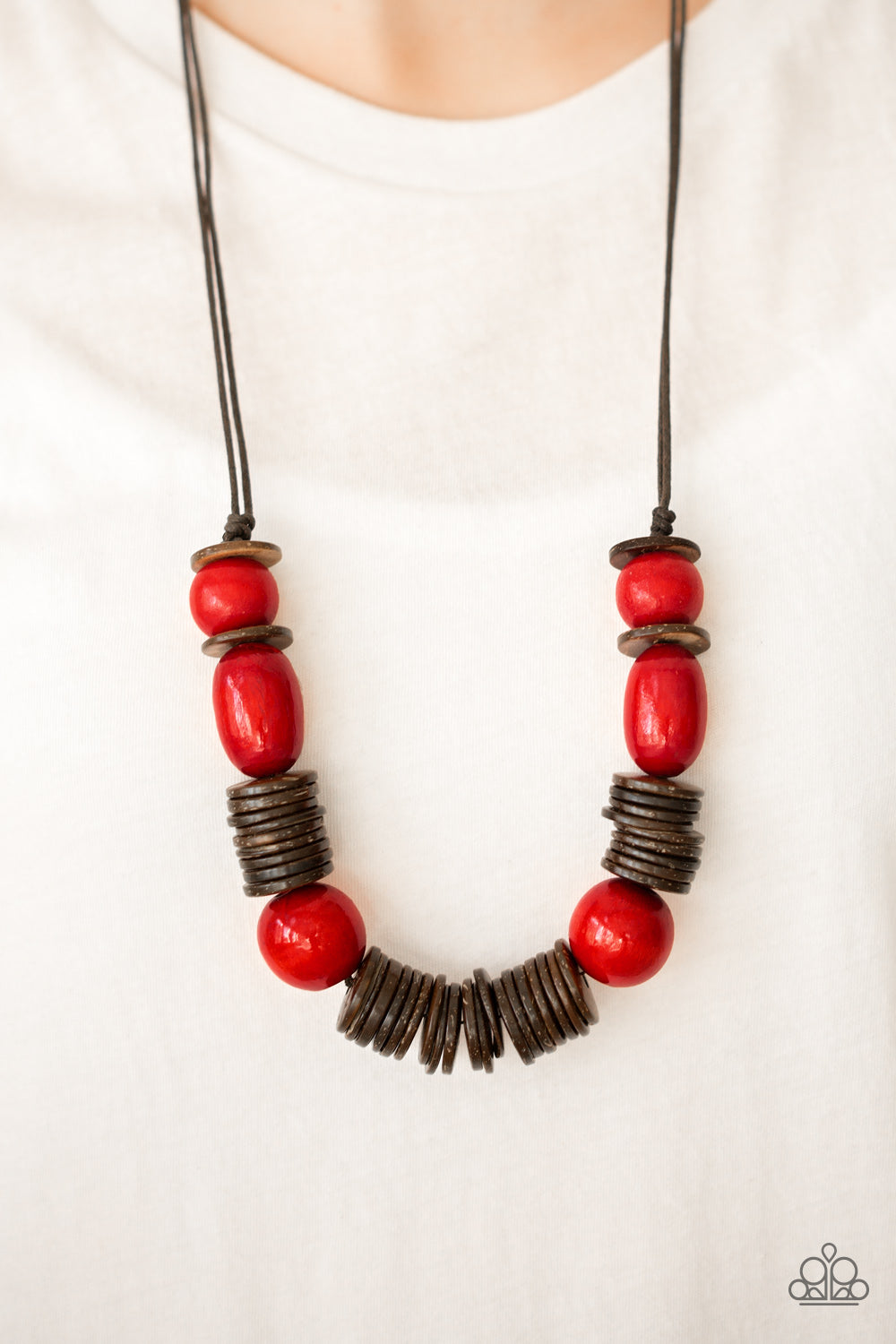 Paparazzi ♥ You Better BELIZE It! - Red ♥  Necklace