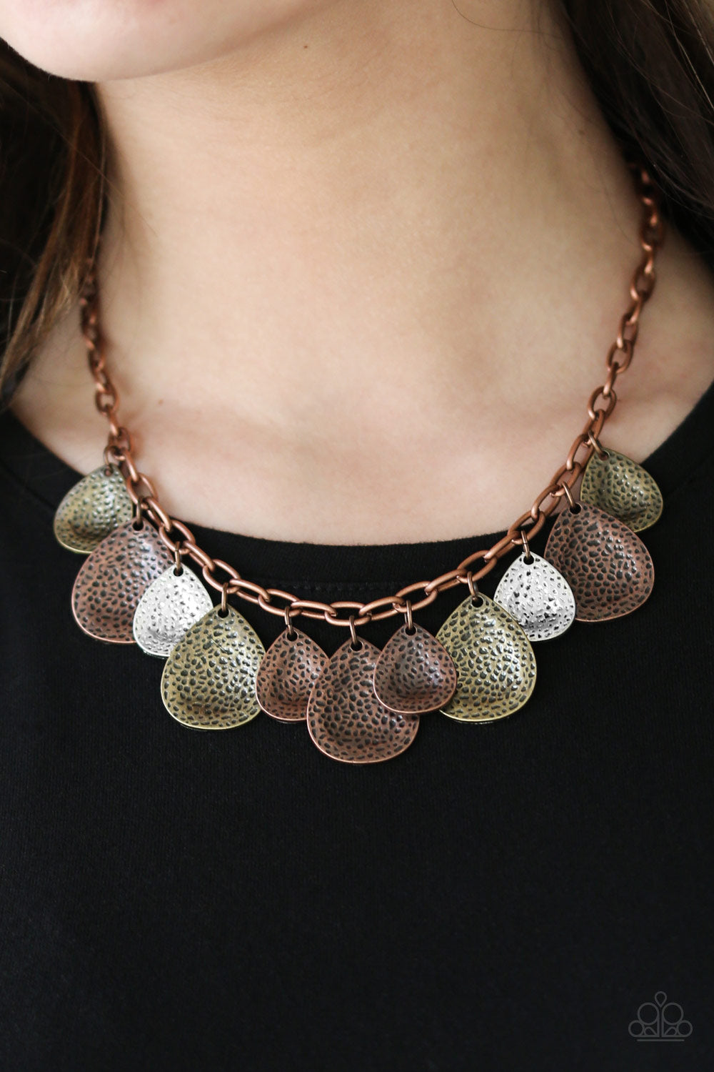 Paparazzi ♥ Storm Goddess - Copper ♥  Necklace