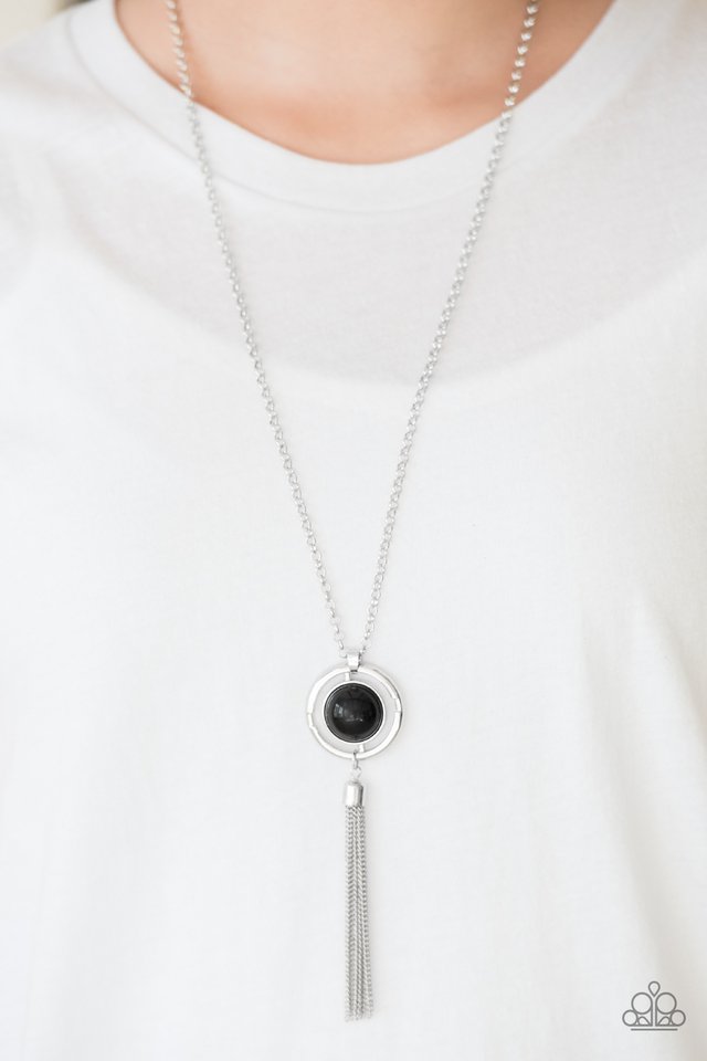 Paparazzi ♥ Always Front and Center - Black ♥ Necklace