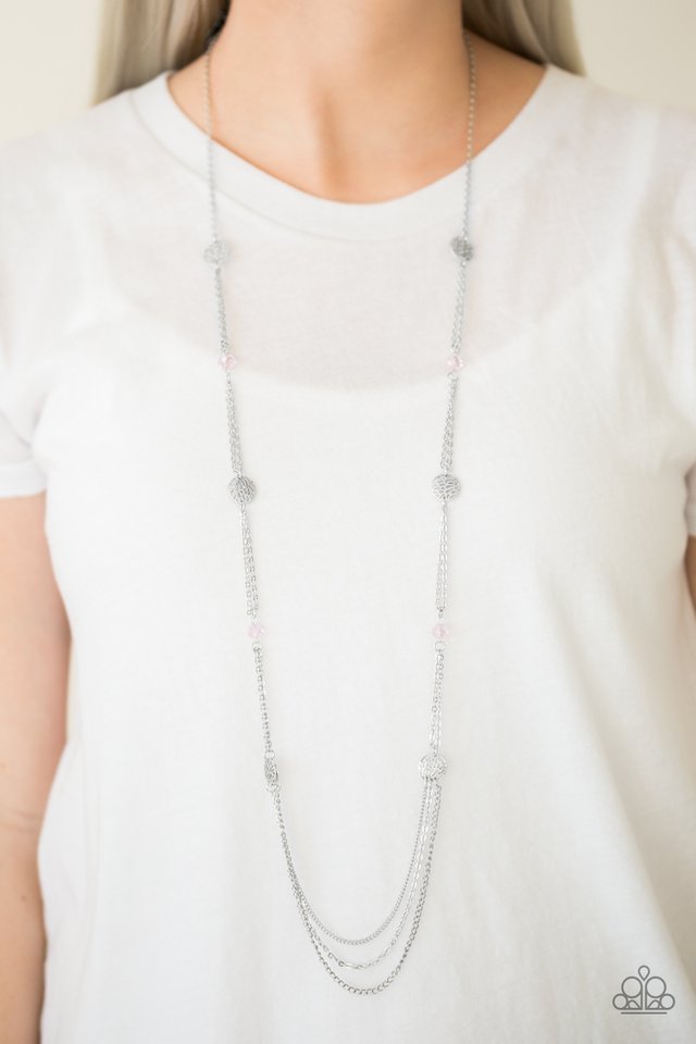 Paparazzi ♥ Beach Breeze - Pink ♥ Necklace
