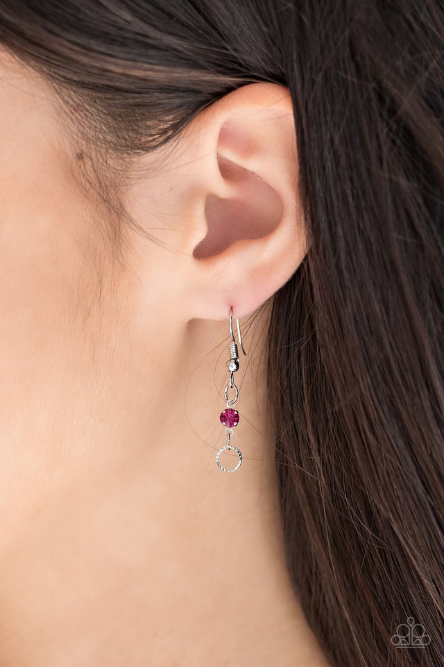 Paparazzi ♥ Dinner Party Demure - Pink ♥ Necklace