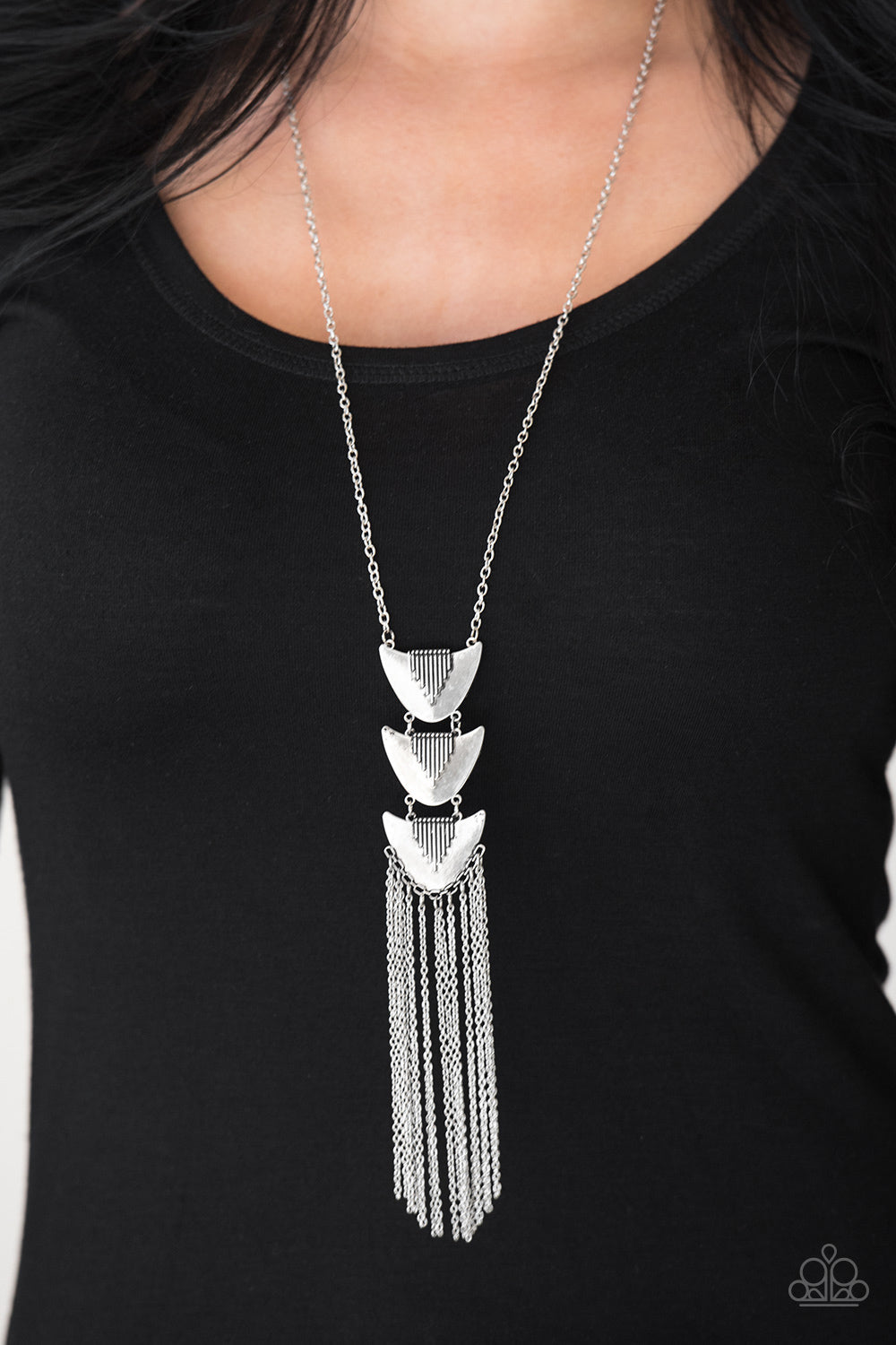 Paparazzi ♥ Paradise Prowess - Silver ♥  Necklace