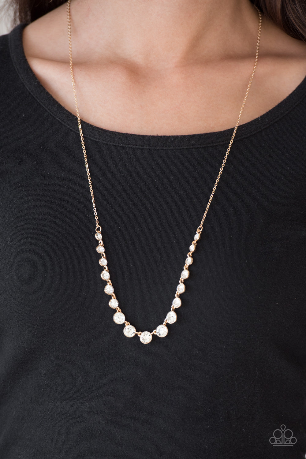 Paparazzi ♥ Here We GLOW! - Gold ♥  Necklace