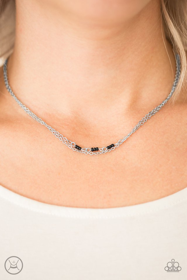 Paparazzi ♥ Retro Rainbow - Black ♥ Necklace