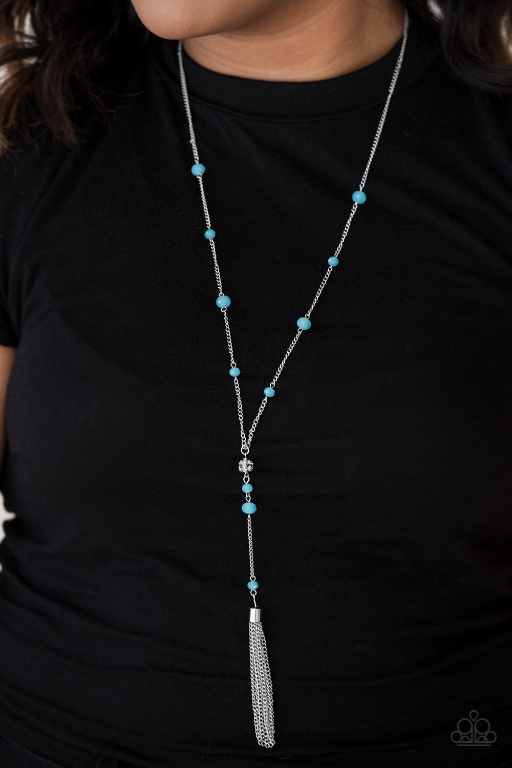 Paparazzi ♥ Out All Night - Blue ♥  Necklace