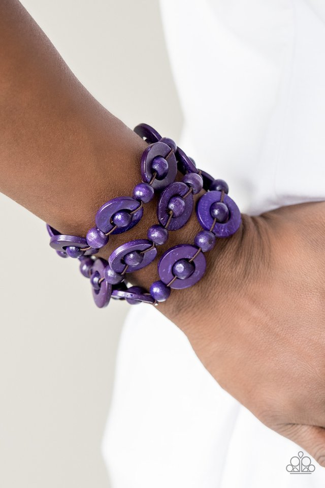 Paparazzi ♥ Cancun Catch - Purple ♥ Bracelet