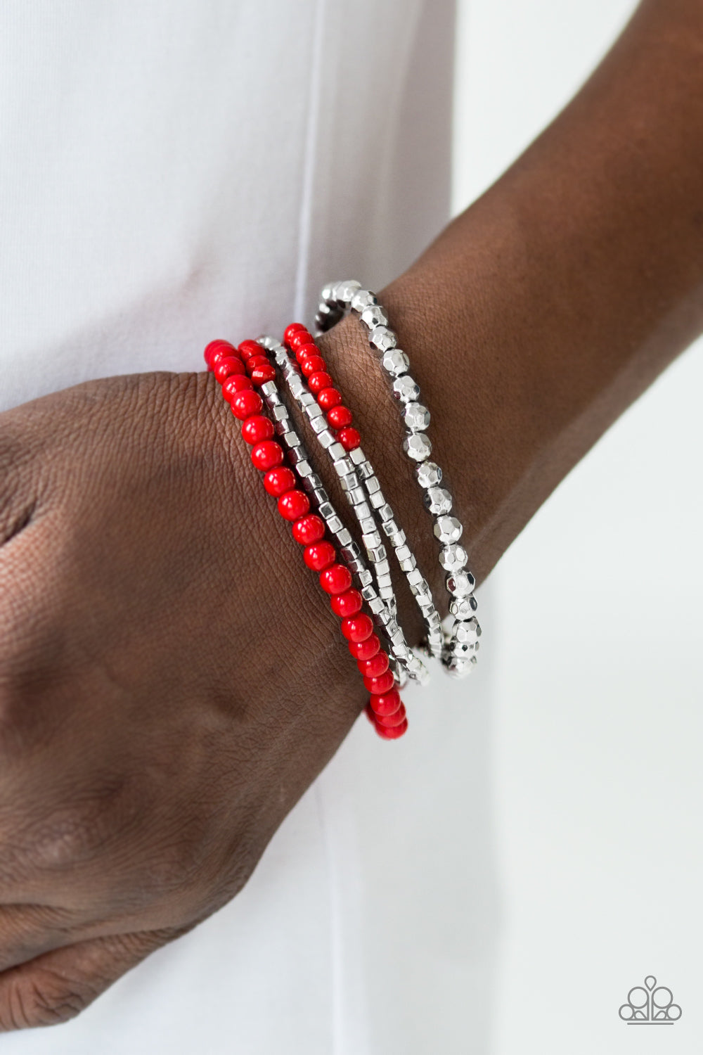 Paparazzi ♥ Colorfully Chromatic - Red ♥  Bracelet