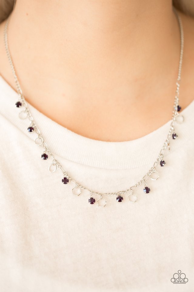 Paparazzi ♥ Dinner Party Demure - Purple ♥ Necklace