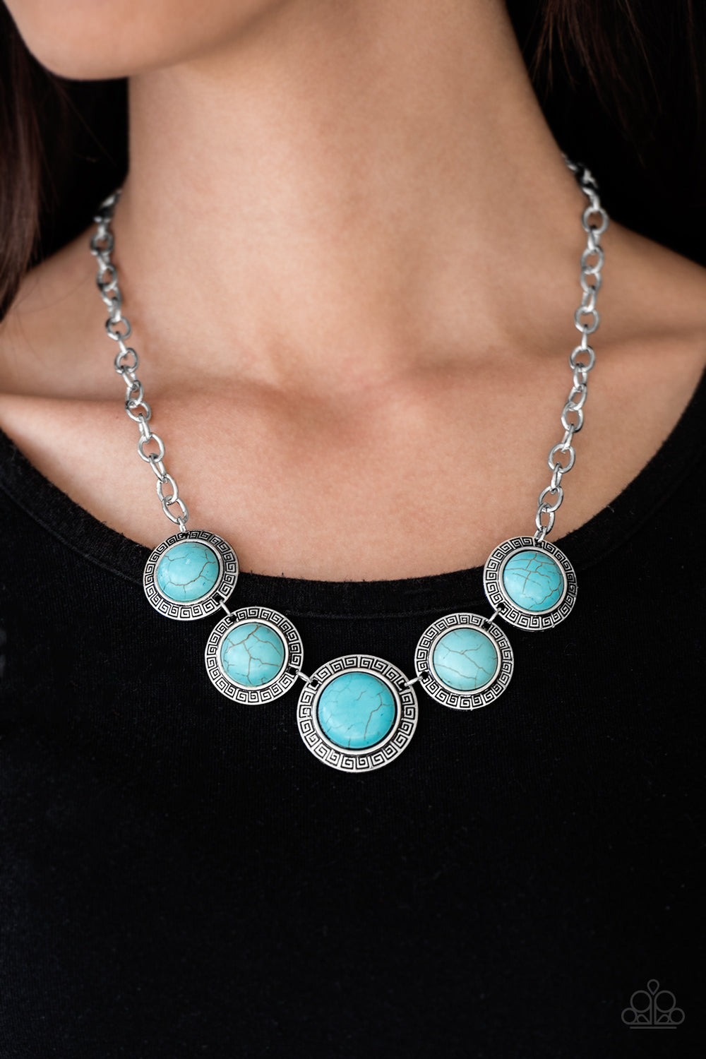 Paparazzi ♥ Mountain Roamer - Blue ♥  Necklace