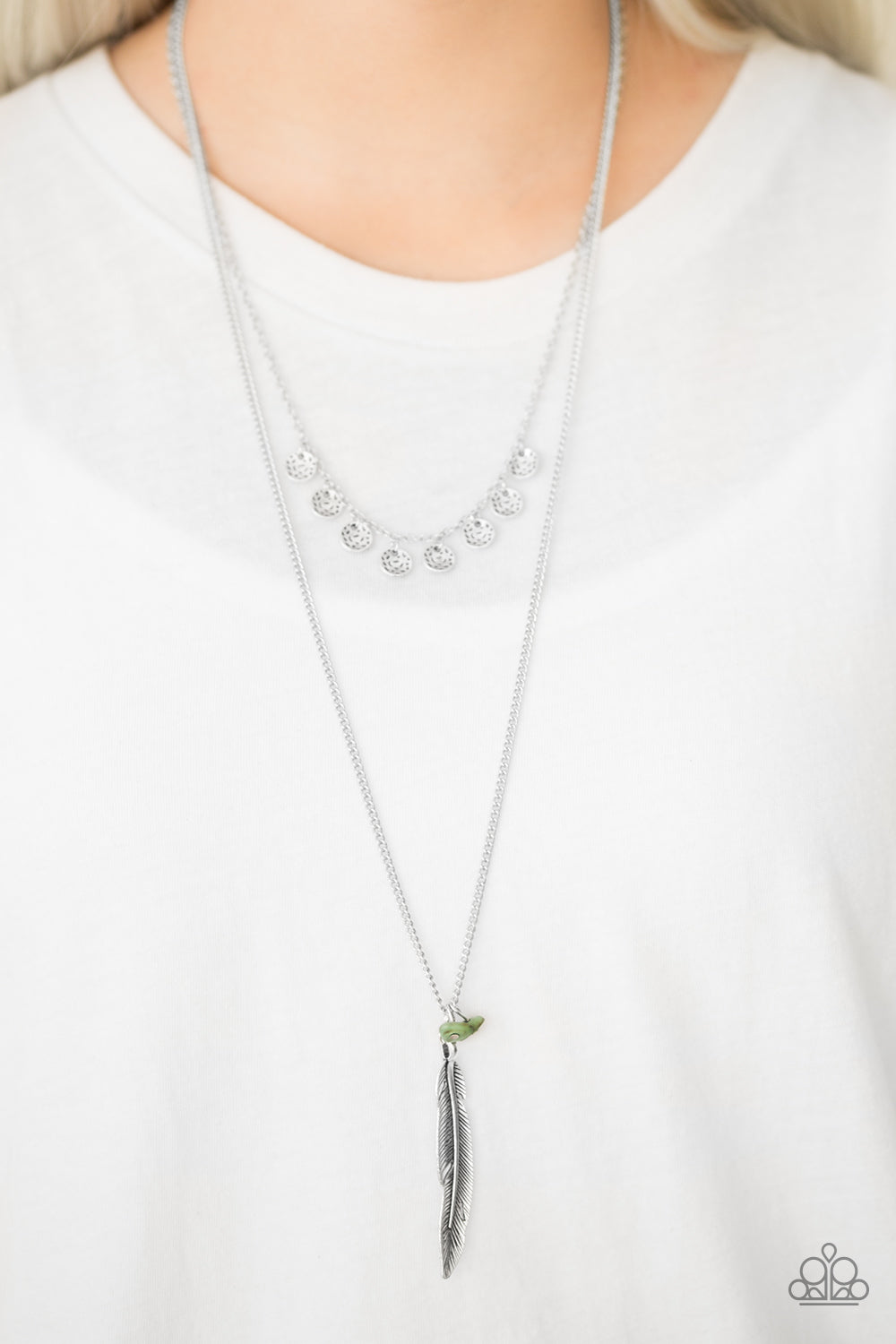 Paparazzi ♥ Mojave Musical - Green ♥  Necklace