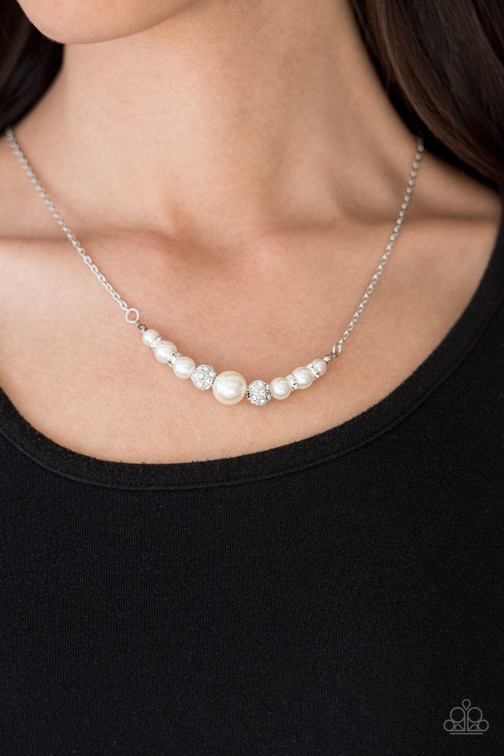 Paparazzi ♥ Absolutely Brilliant - White ♥  Necklace
