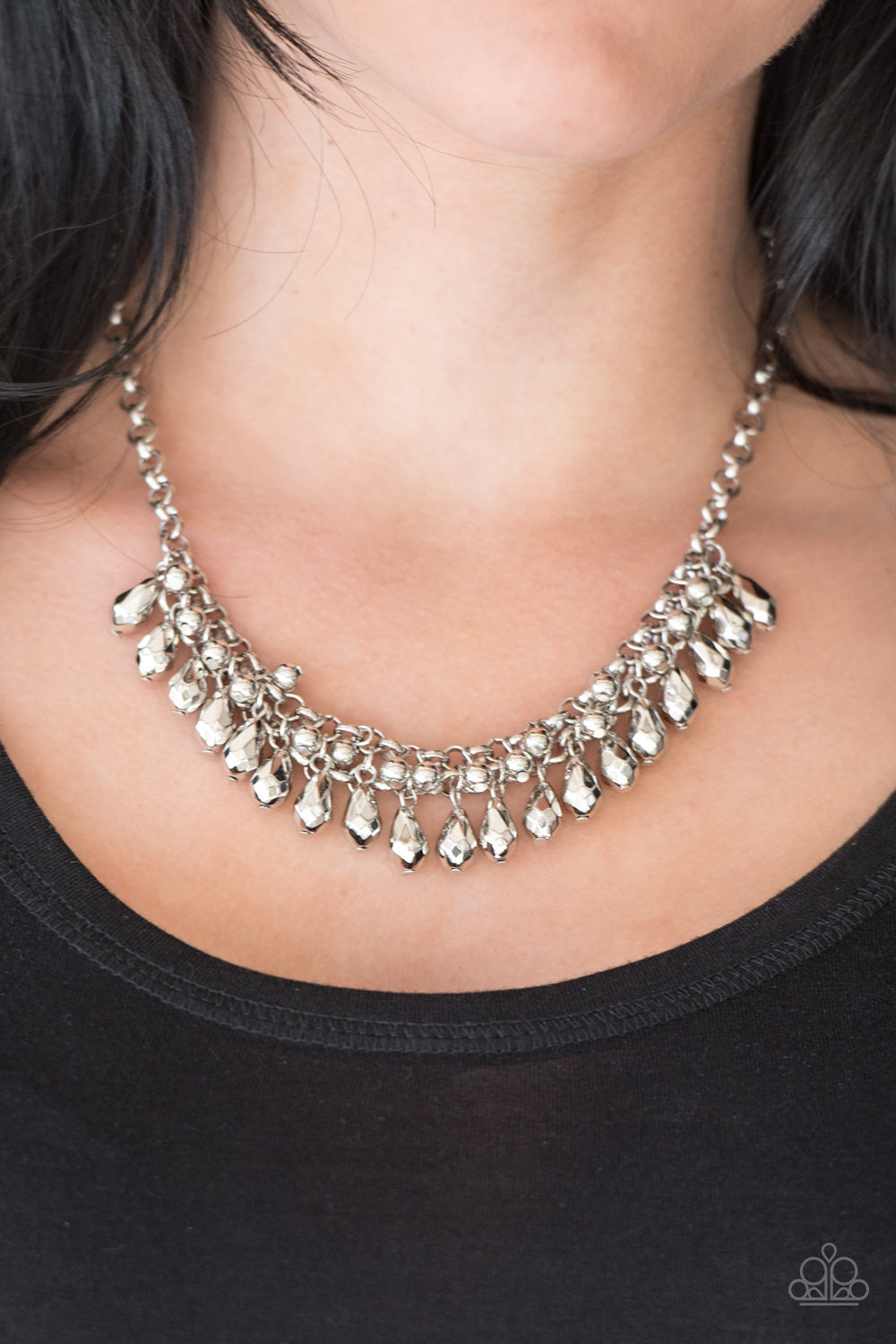 Paparazzi ♥ Prima DIVA - Silver ♥  Necklace