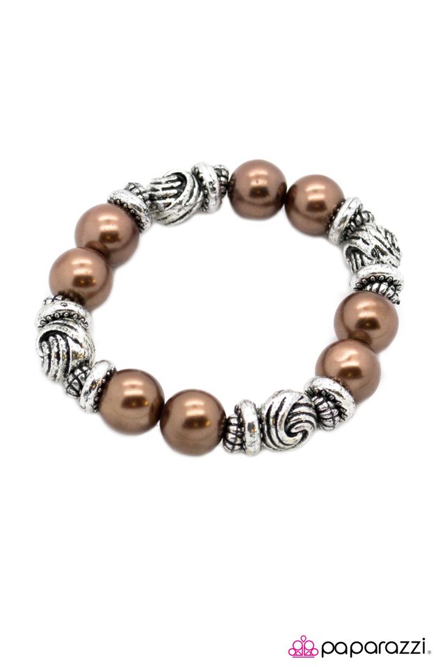 Paparazzi ♥ In Knots - Brown ♥ Bracelet