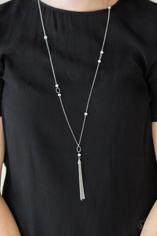 Paparazzi ♥ Vienna Voyage - White ♥ Necklace