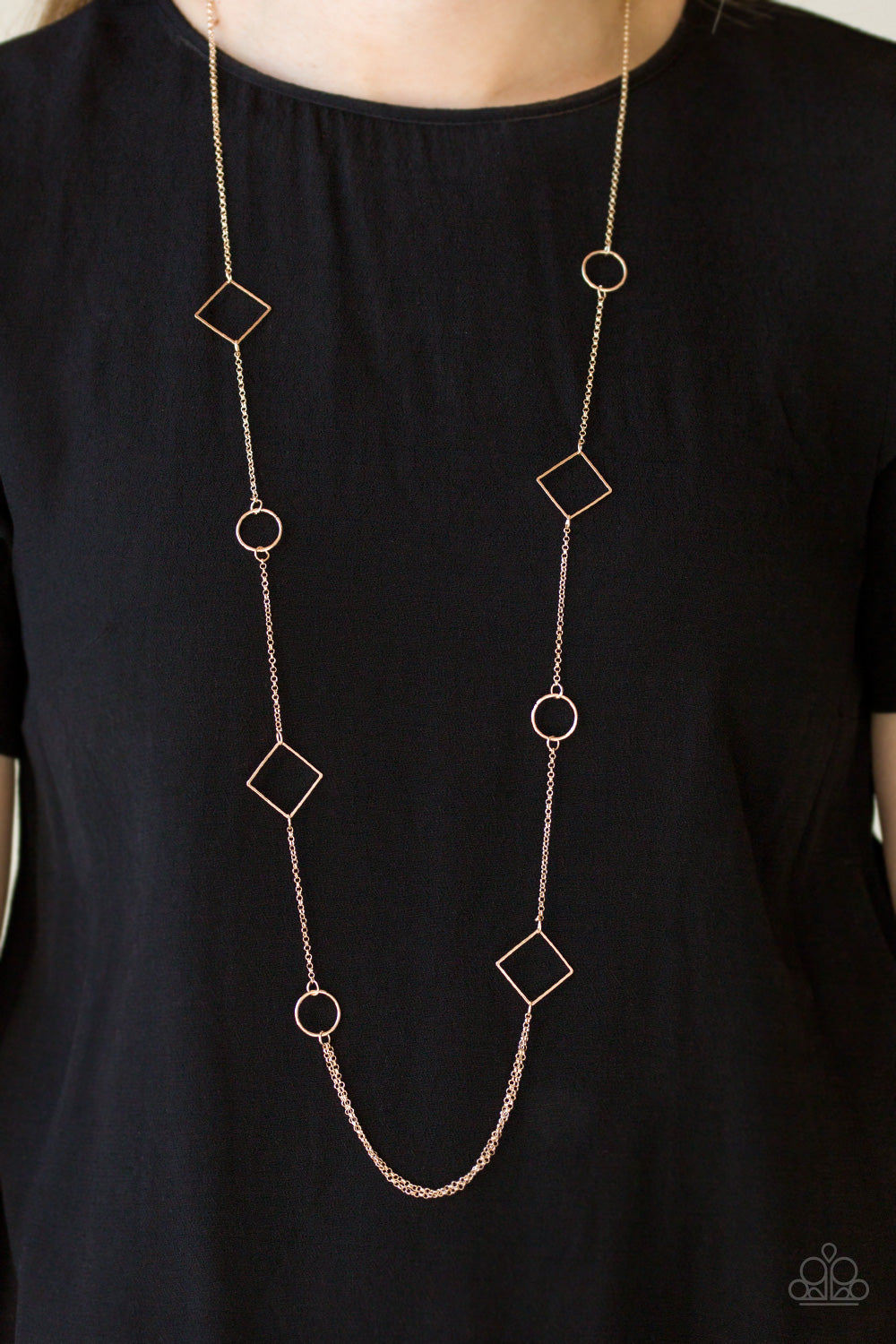 Paparazzi ♥ Full Frame - Rose Gold ♥  Necklace
