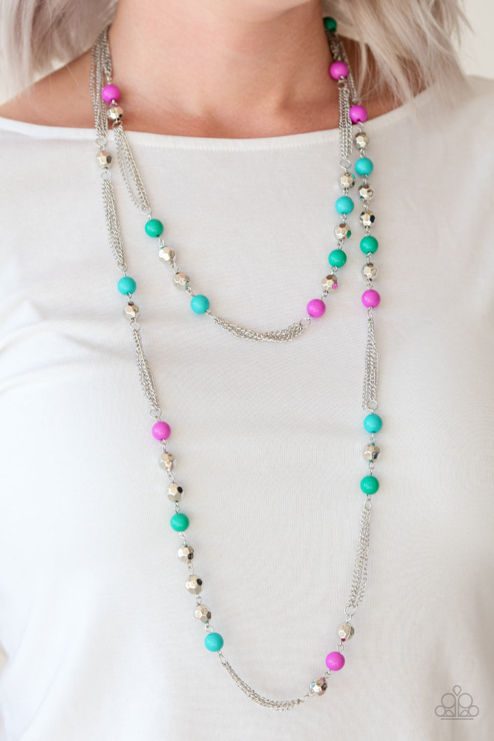 Paparazzi ♥ Beautifully Bodacious - Multi ♥  Necklace