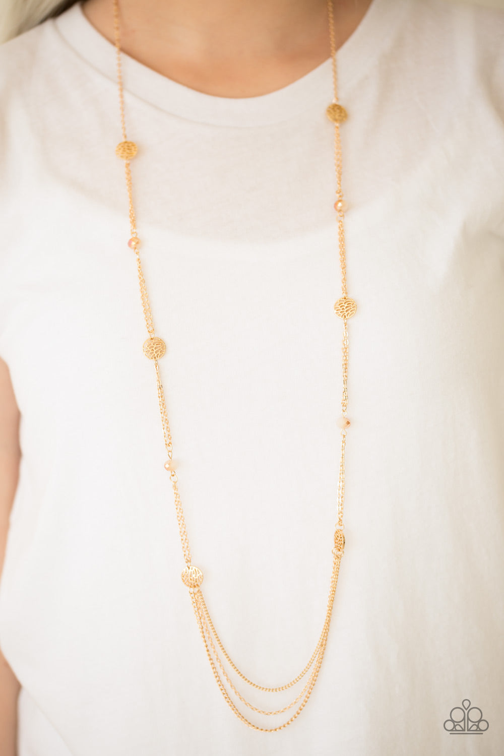 Paparazzi ♥ Beach Breeze - Gold ♥  Necklace