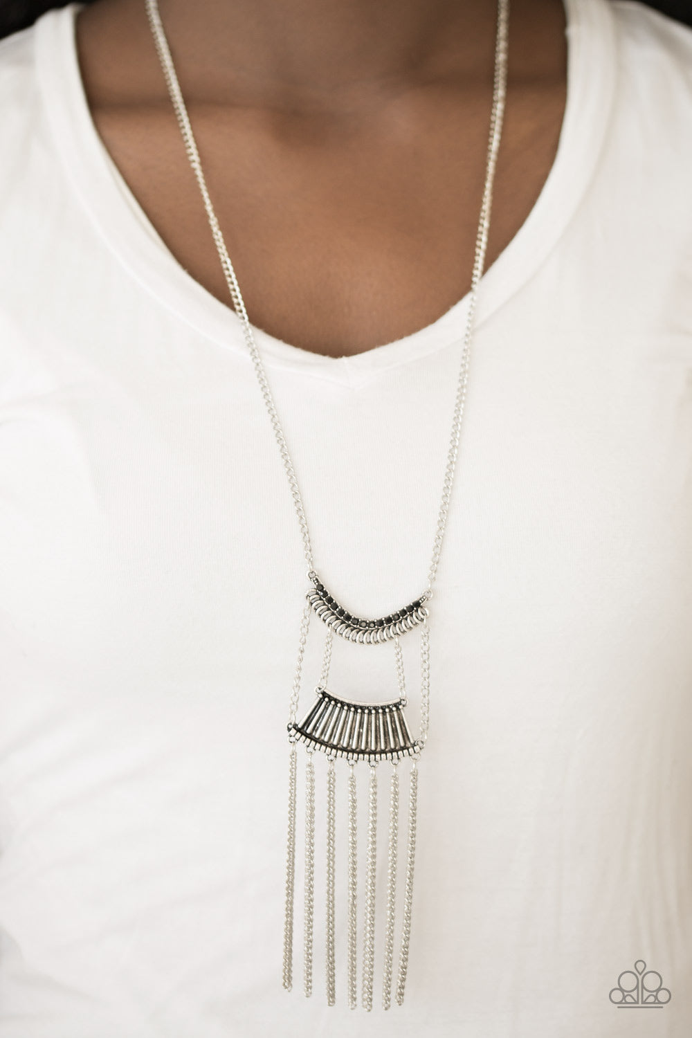 Paparazzi ♥ Glam Goddess - Black ♥  Necklace