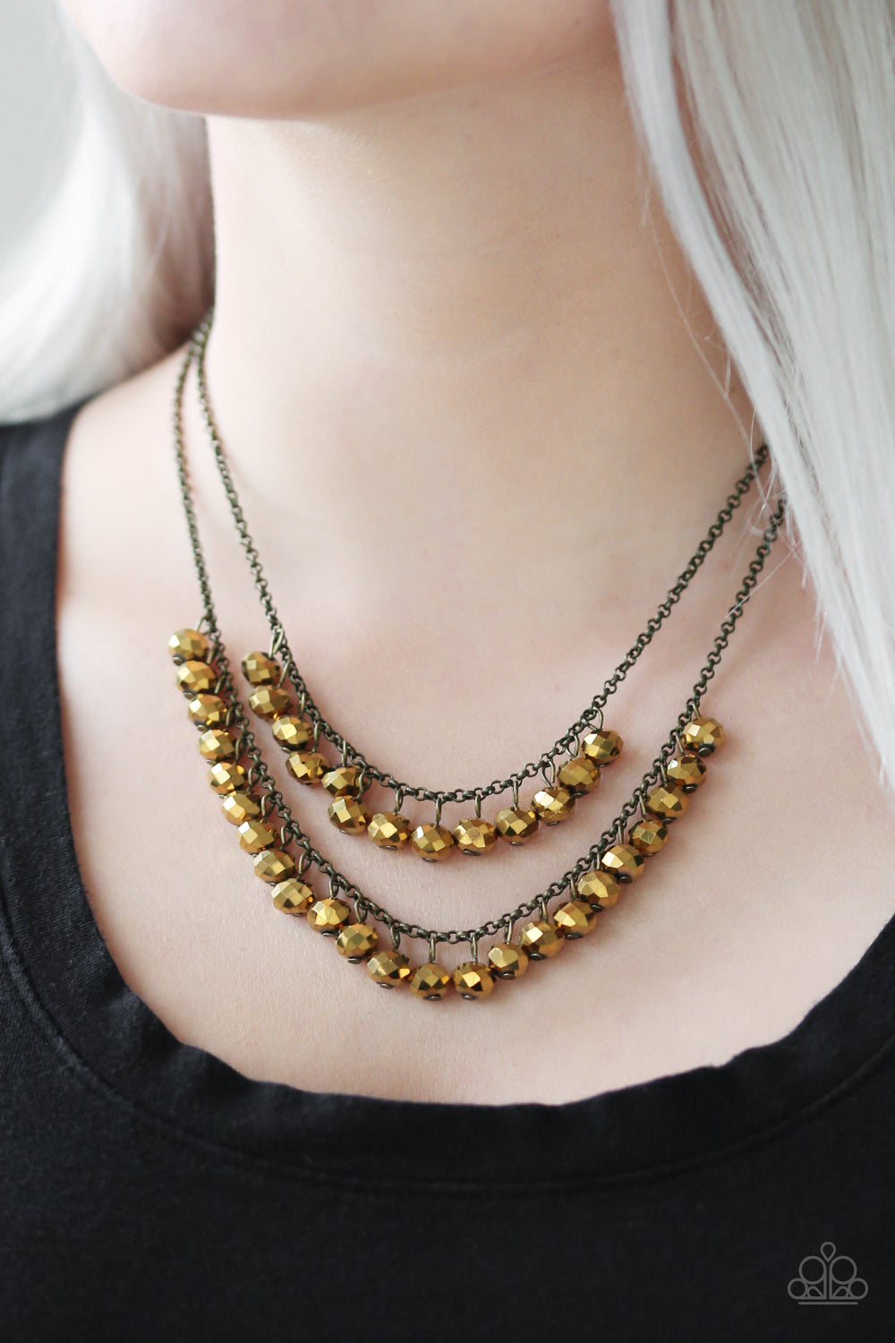 Paparazzi ♥ Starlight Sailing - Brass ♥  Necklace