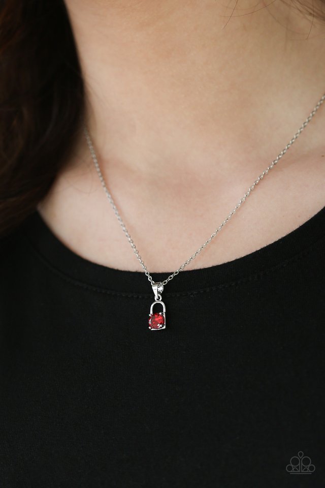 Paparazzi ♥ Best Of LOCK - Red ♥ Necklace
