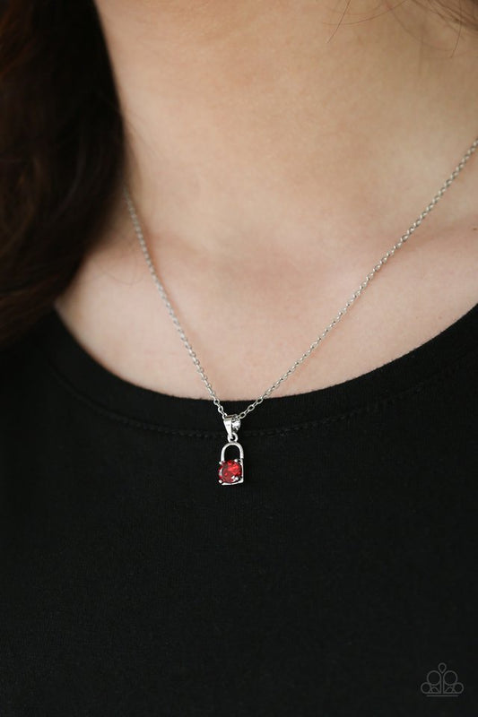Paparazzi ♥ Best Of LOCK - Red ♥ Necklace
