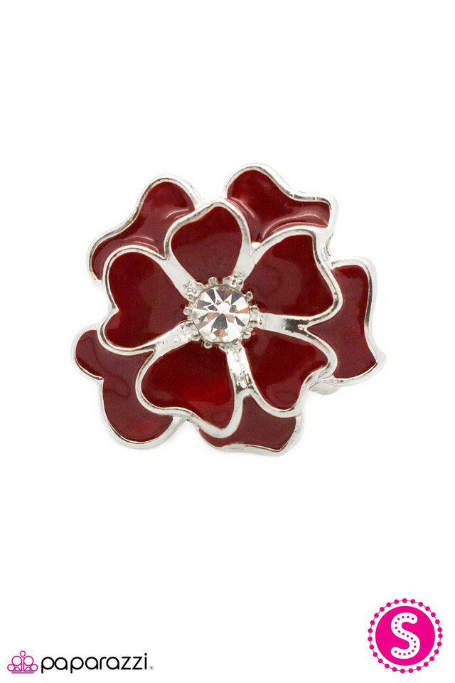Paparazzi ♥ Stop and Smell The Roses - Red ♥ Ring