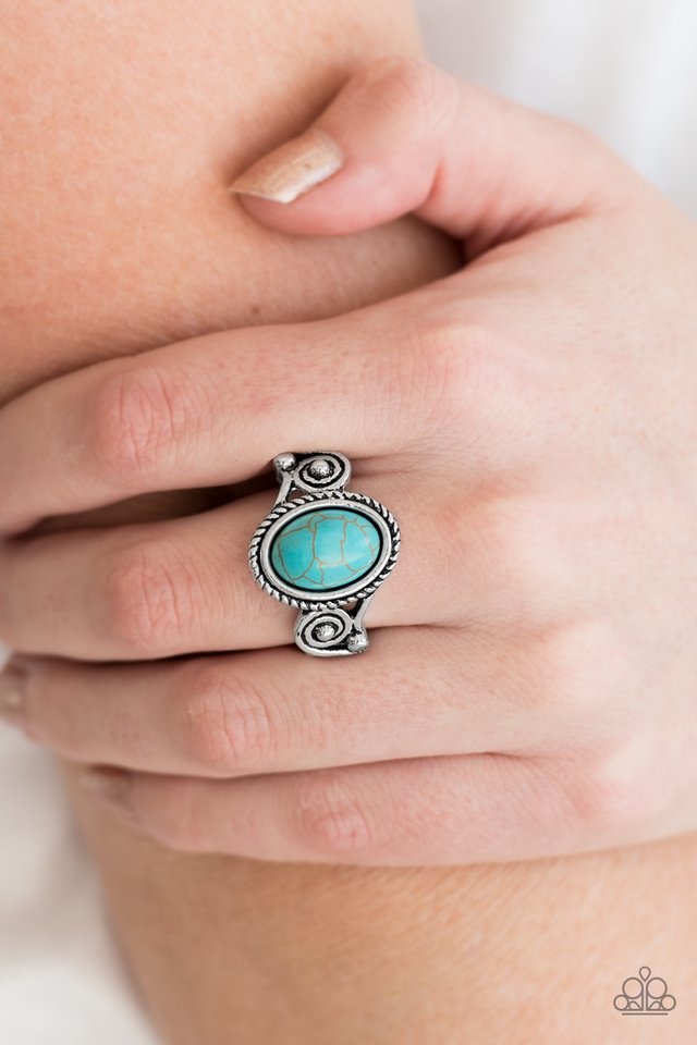 Paparazzi ♥ Cactus Creek - Blue ♥ Ring