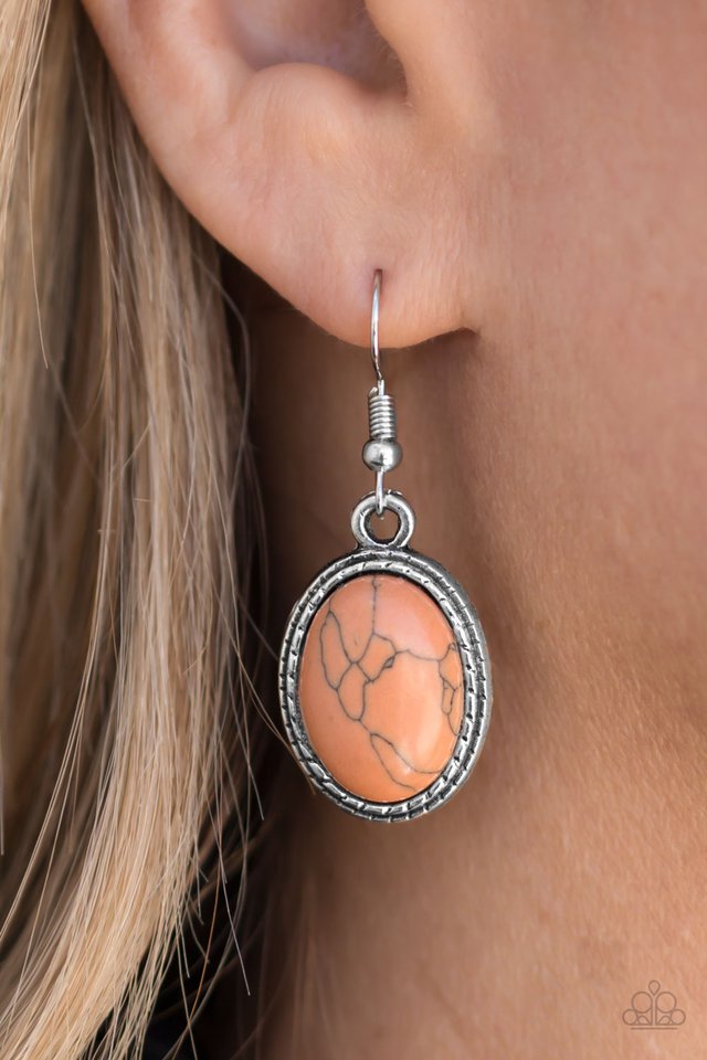 Paparazzi ♥ Southwest Sunsets - Orange ♥ Earrings