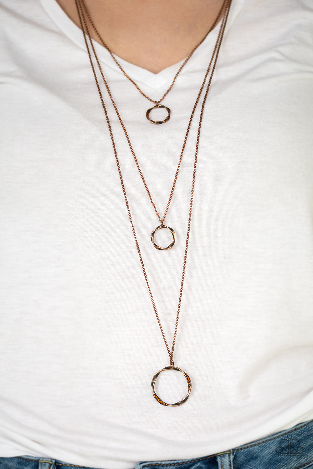 Paparazzi ♥ Timelessly Twisted - Copper ♥  Necklace