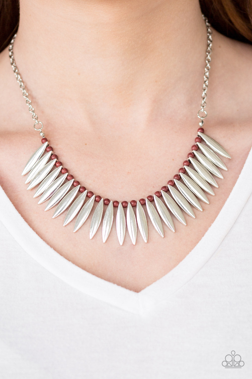 Paparazzi ♥ Tameless Tigress - Brown ♥  Necklace