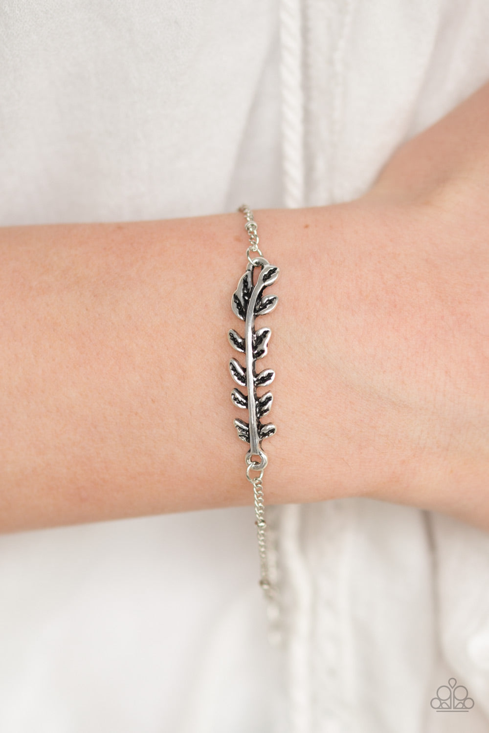 Paparazzi ♥ Bet The BRANCH - Silver ♥  Bracelet
