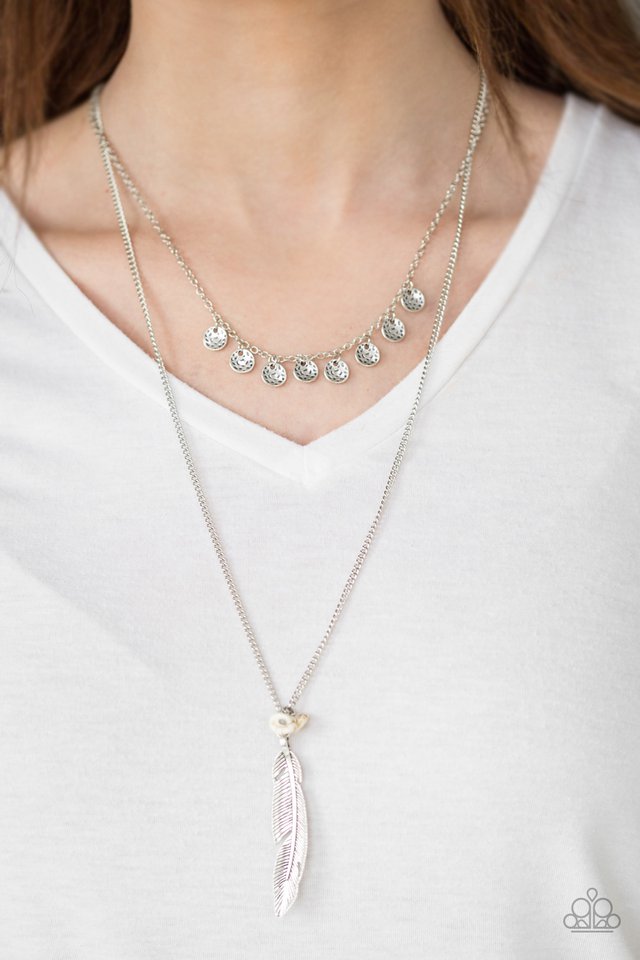 Paparazzi ♥ Mojave Musical - White ♥ Necklace
