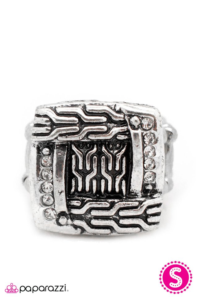 Paparazzi ♥ Square Up - Silver ♥ Ring