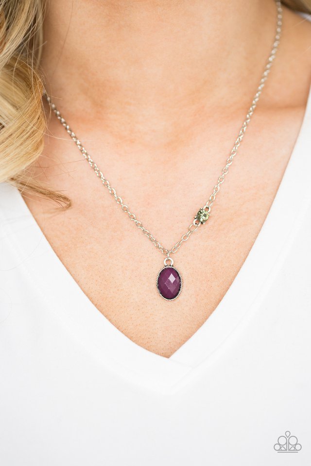Paparazzi ♥ Take A Gamble - Purple ♥ Necklace