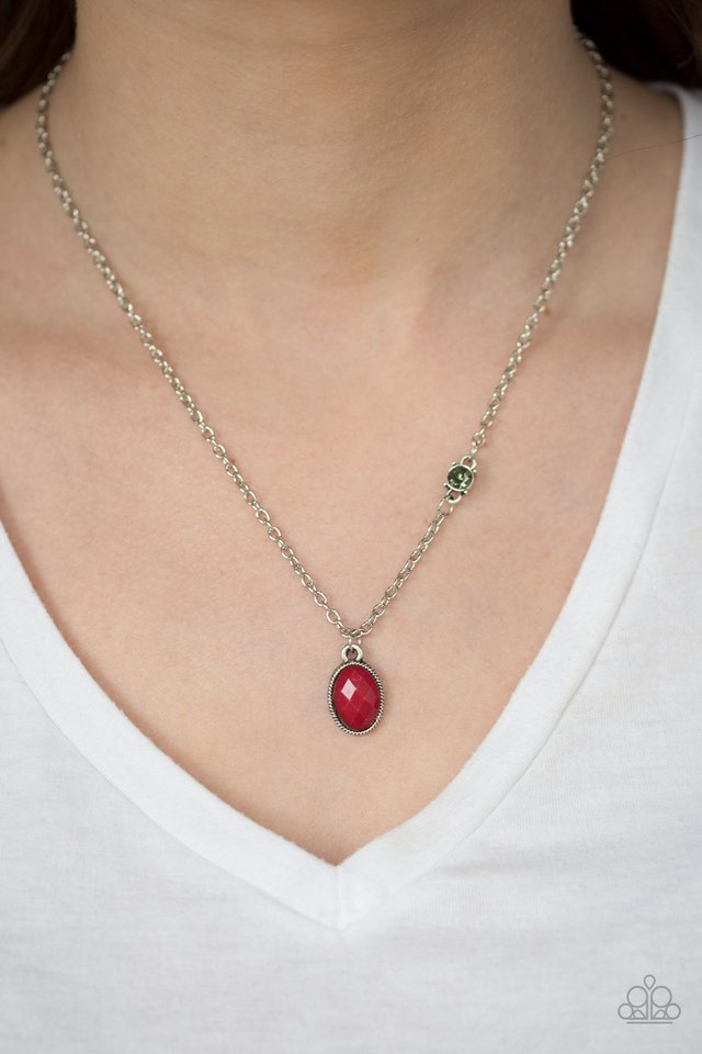 Paparazzi ♥ Take A Gamble - Red ♥ Necklace