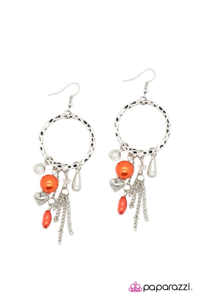 Paparazzi ♥ Little Things Mean A Lot - Orange ♥ Earrings