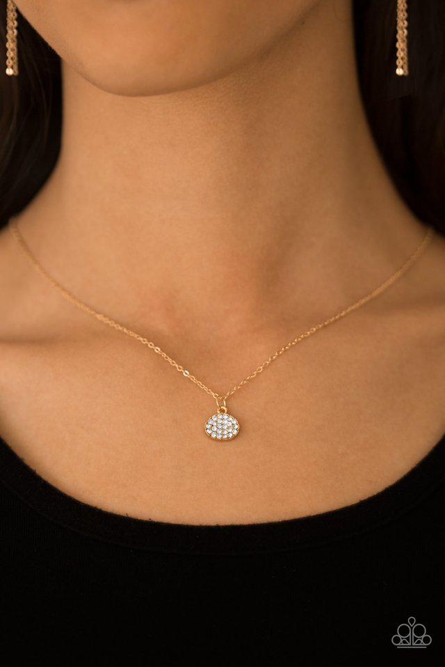 Paparazzi ♥ Diamond Debonair - Gold ♥ Necklace