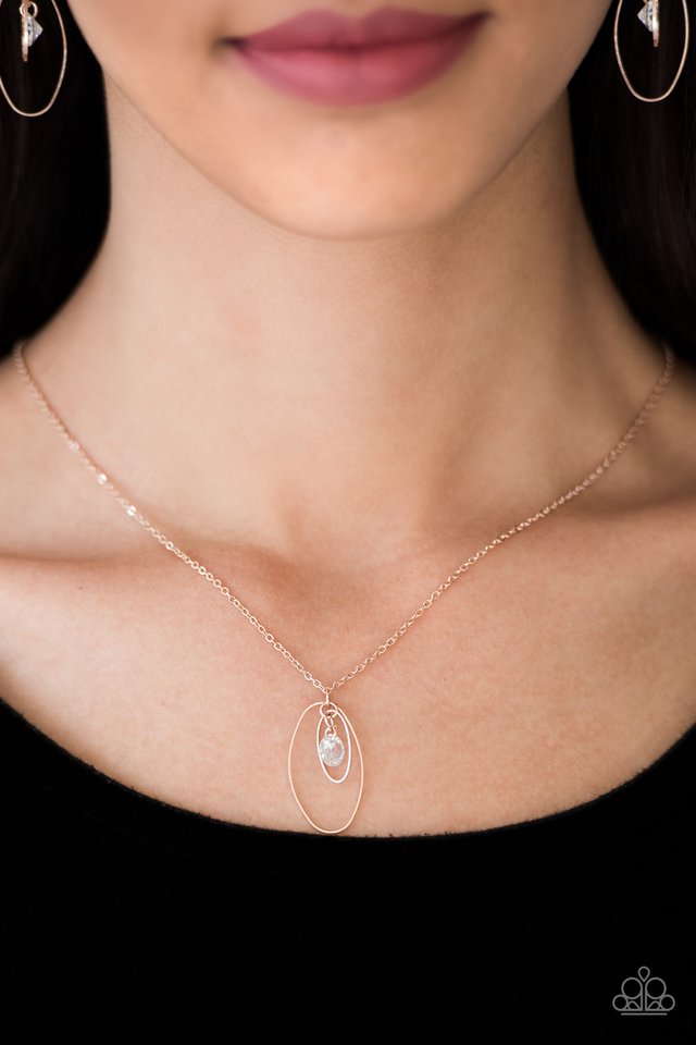 Paparazzi ♥ City Gem - Rose Gold ♥ Necklace