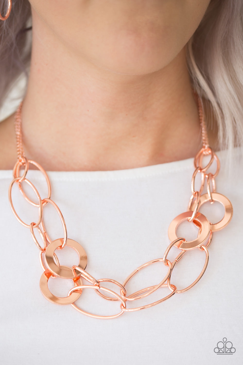 Paparazzi ♥ Metallic Maverick - Copper ♥  Necklace