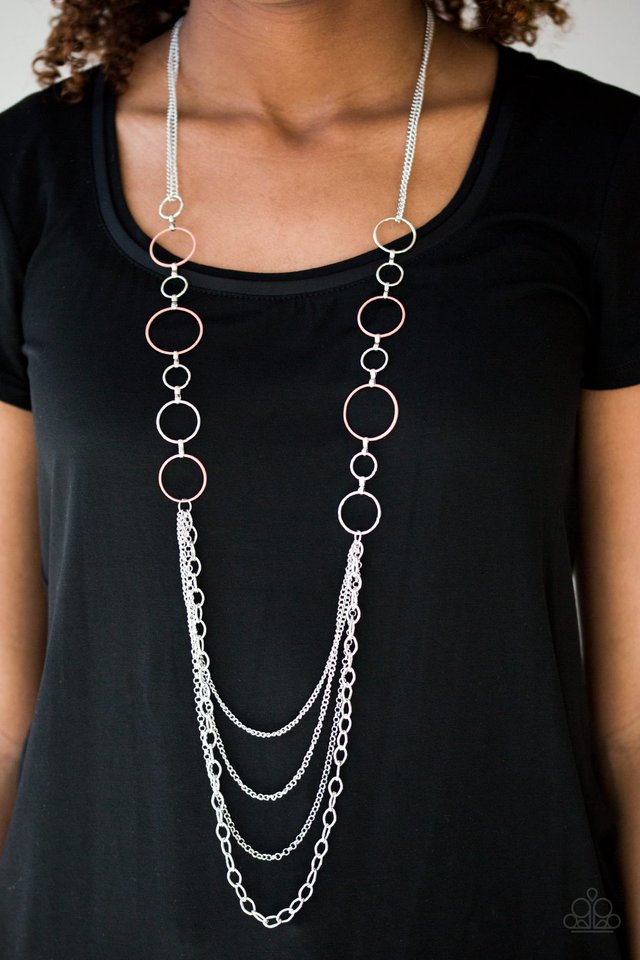 Paparazzi ♥ Industrial Circus - Orange ♥ Necklace