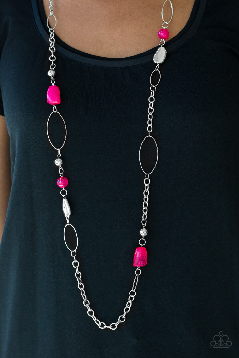 Paparazzi ♥ Popular Demand - Pink ♥  Necklace