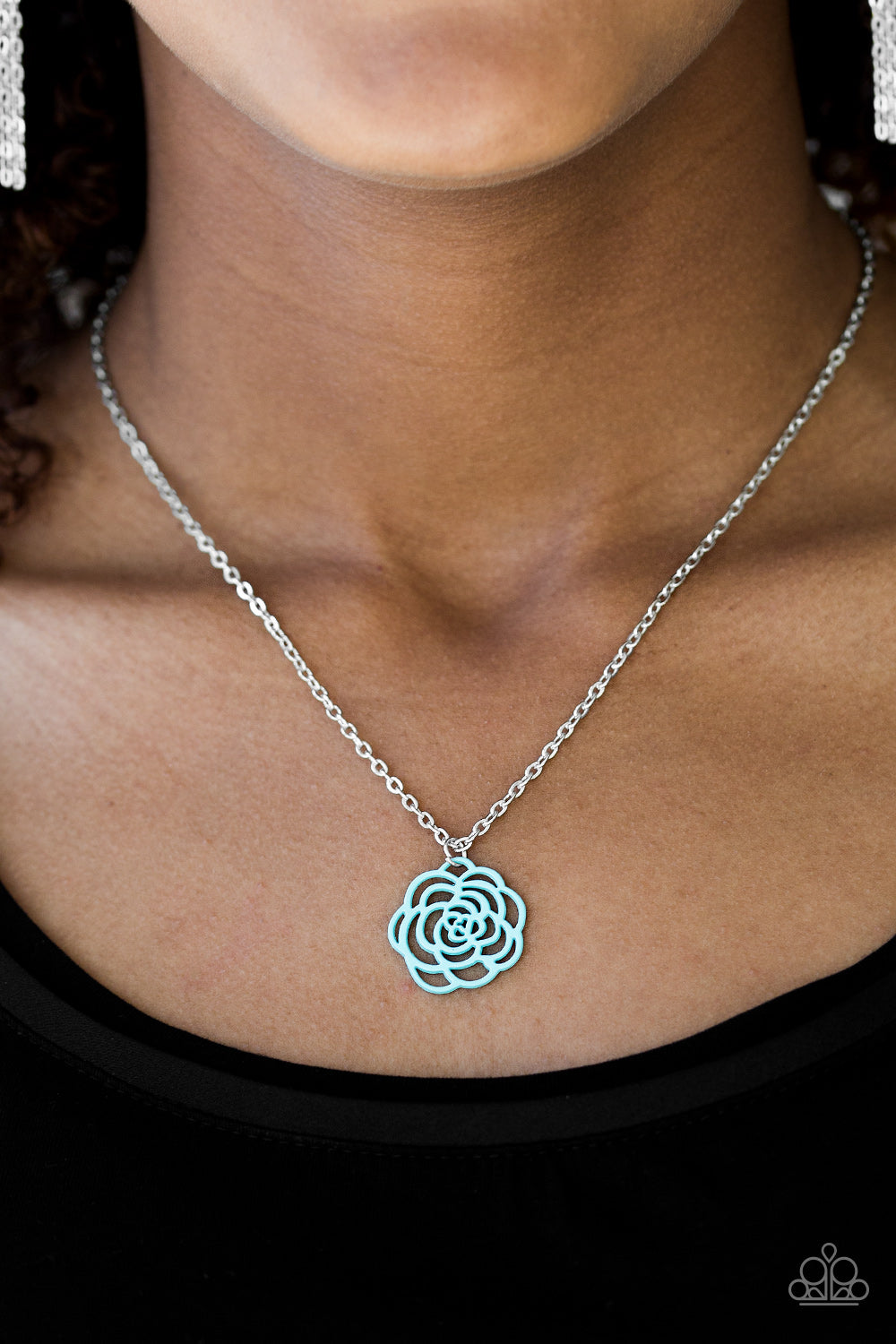 Paparazzi ♥ Blossom Bliss - Blue ♥  Necklace