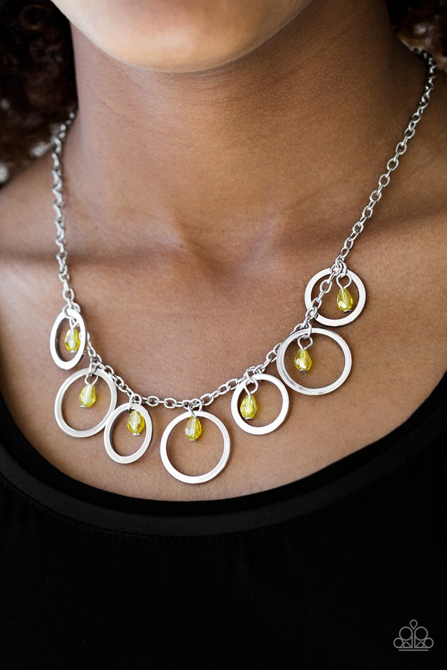 Paparazzi ♥ Rochester Refinement - Yellow ♥ Necklace