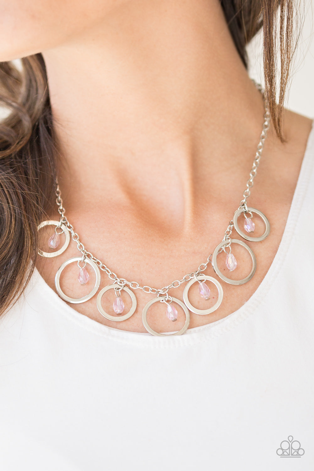 Paparazzi ♥ Rochester Refinement - Pink ♥  Necklace