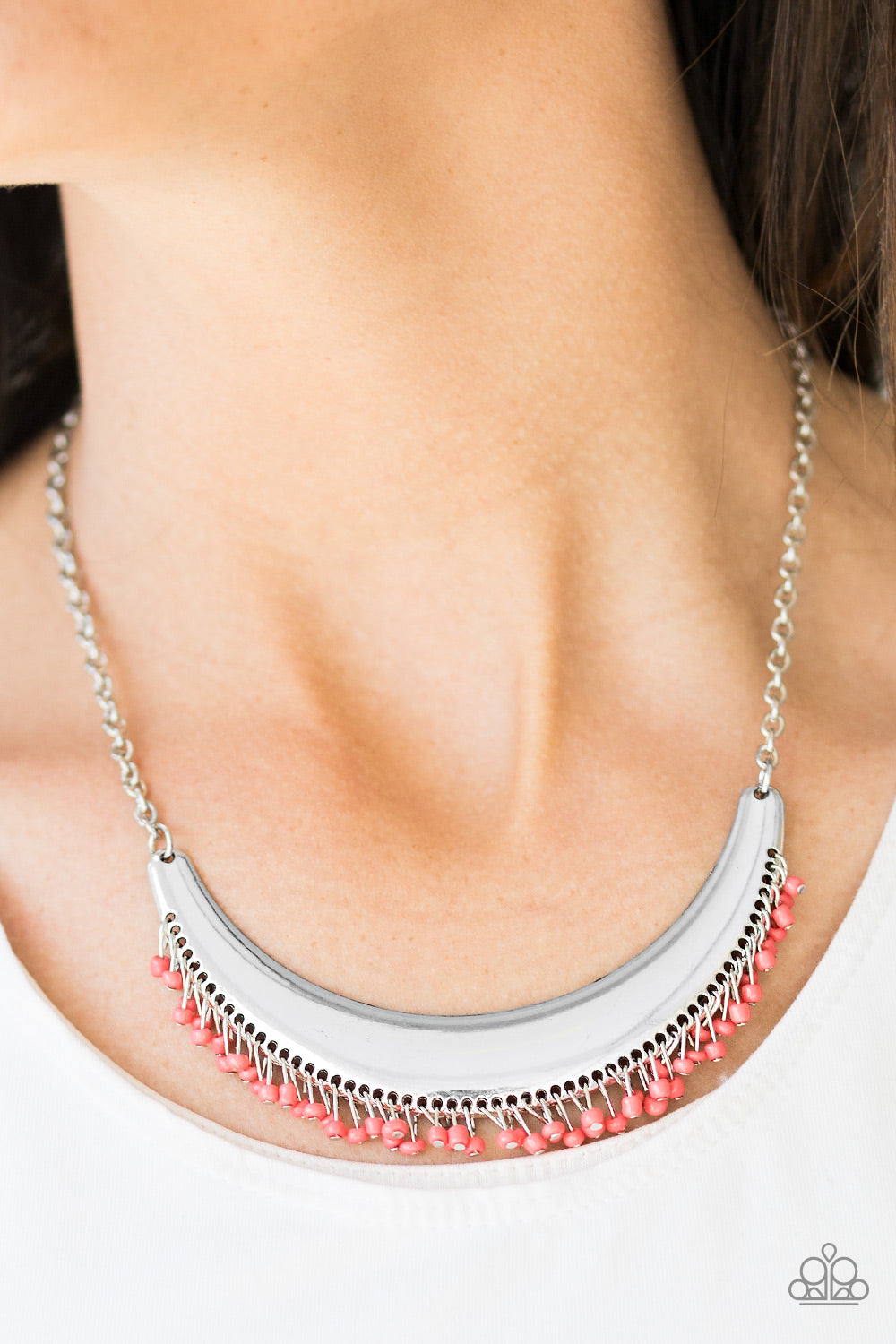 Paparazzi ♥ Fringe Out - Orange ♥  Necklace