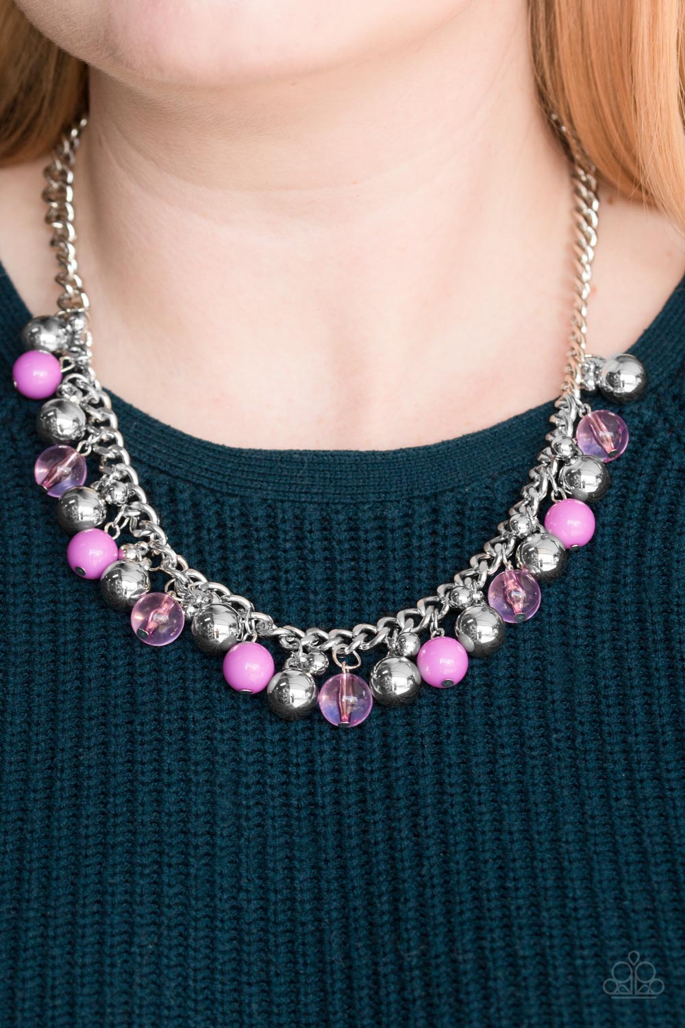 Paparazzi ♥ Keep A GLOW Profile - Purple ♥  Necklace