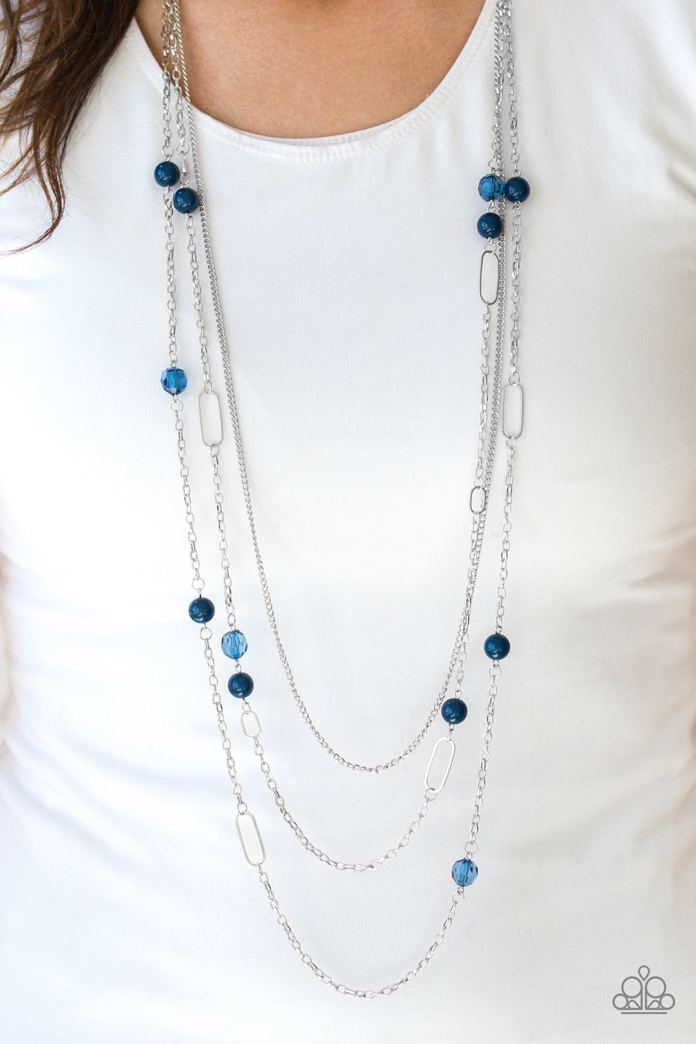 Paparazzi ♥ East Coast Classic - Blue ♥  Necklace